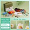 Needle Felting Kit, Wool Roving 20 Colors Set, Wool Felting Kit Felt Molds with Portable Storage Box for DIY Craft Home Decoration (Green Bag)